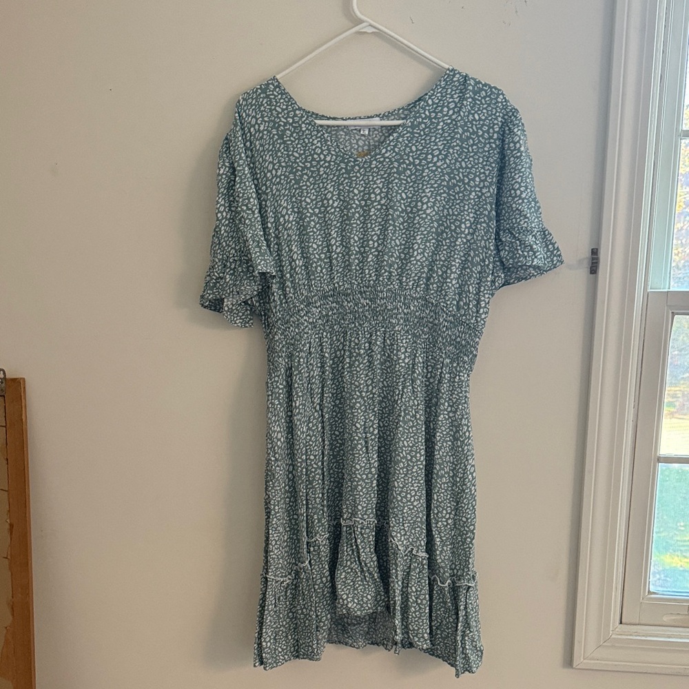 Floral Green Dress